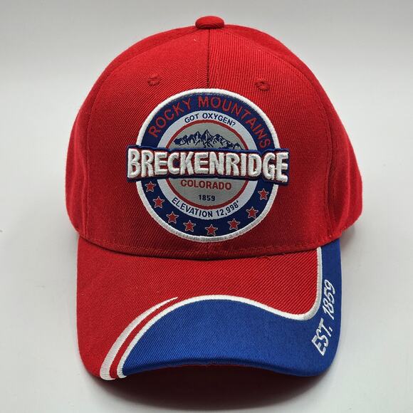 Breckenridge Colorado Hat Cap 6-Panel Adjustable Hook & Loop Closure New - Picture 1 of 6